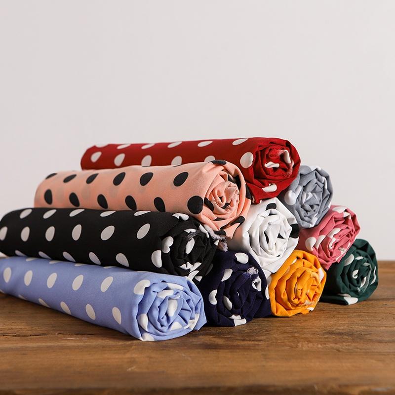 Ткань в горошек, шифоновый материал, поделка для платья, блузки, 100 х 150 см, сделай сам