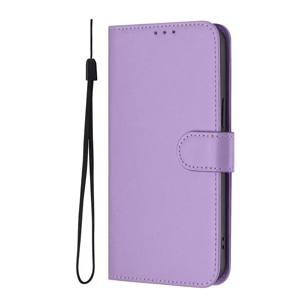 Однотонный чехол-кошелек для TCL 50 XE NxtPaper LE 505 502 501 408 406 405 403 40R 40 XL SE 40T Держатель для карт Ремешок Чехол для телефона