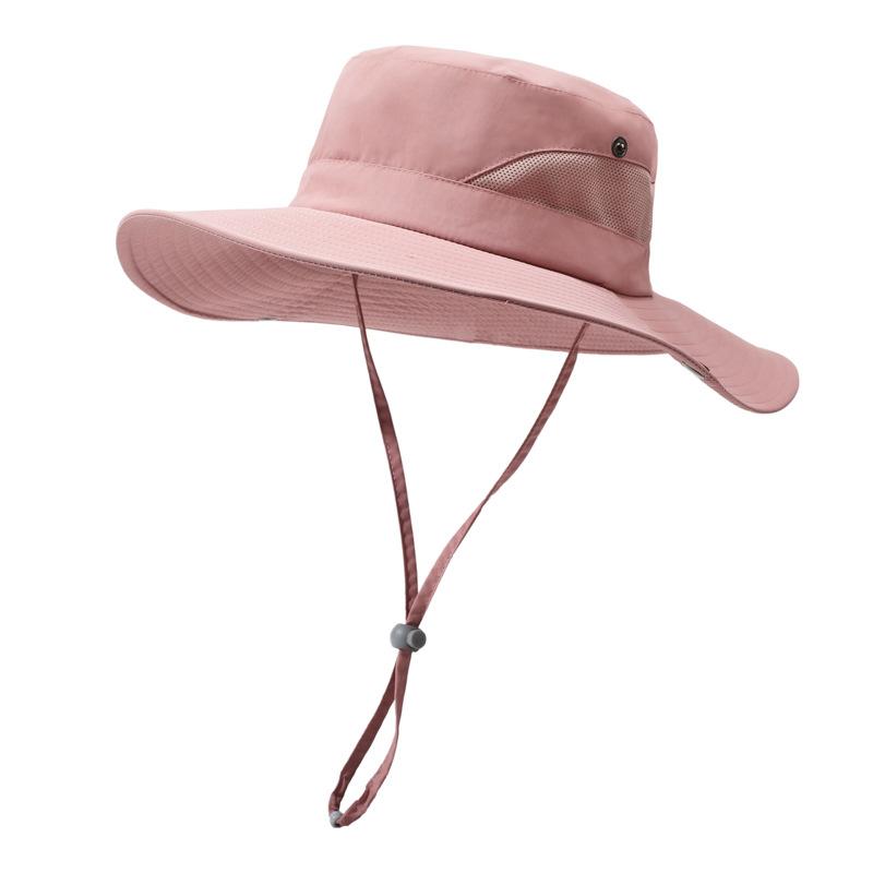 Outdoor sun hat men's summer new big brim breathable mountaineering hat fishing climbing bucket hat men and women