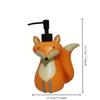 Fox Shaped Soap Dispenser Set, Cute Dispenser Bottle, Refillable Pump Bottles for Shampoo, Shower Gel, Hand Soap for Bathroom and Kitchen