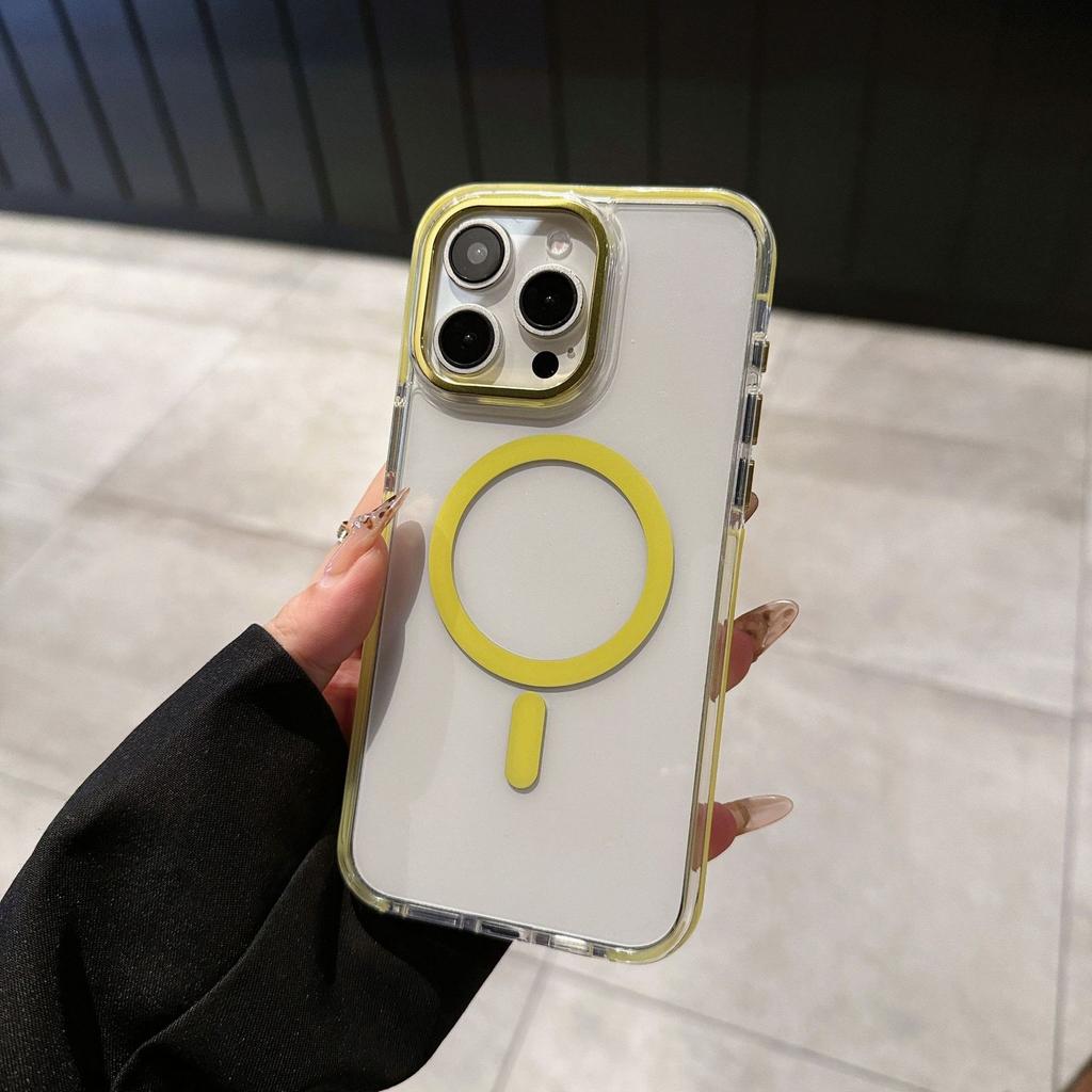 Подходит для Apple 17promaxN52 магнитный чехол для мобильного телефона iPhone16 двухцветный полностью закрывающий 17 air противоударный 15 новый