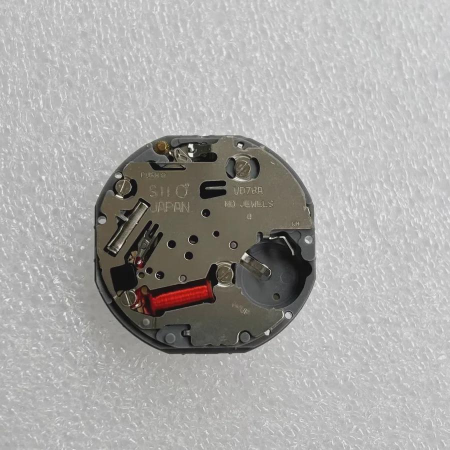 Кварцевый часовой механизм VD78A с секундной стрелкой на 6 часах