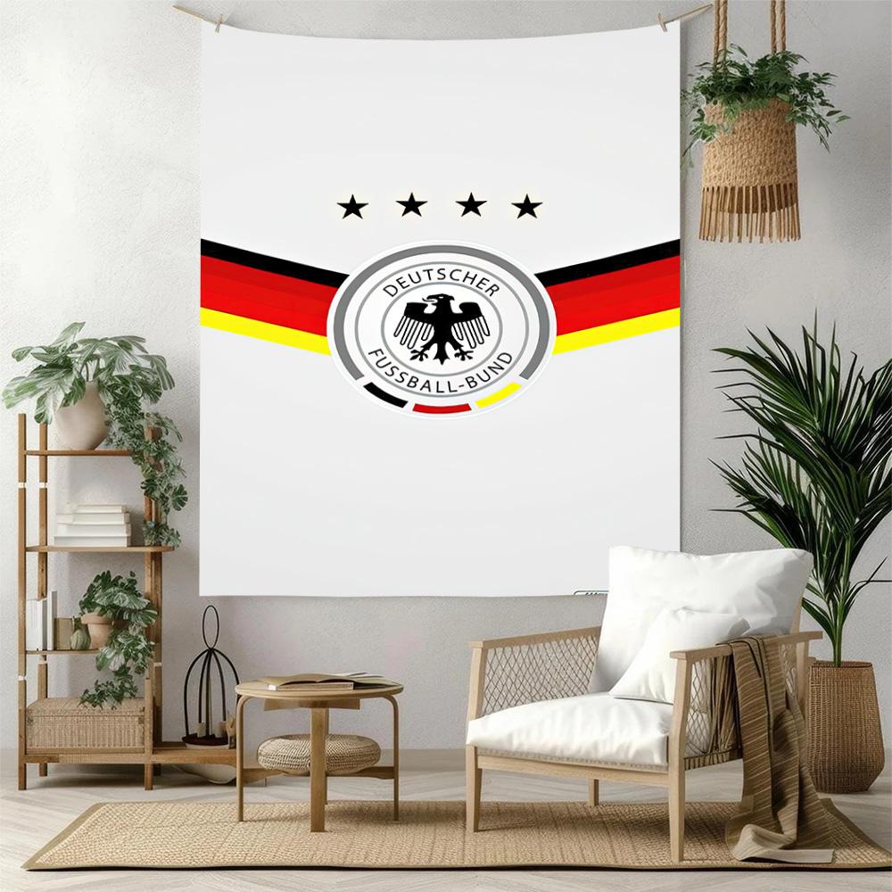 Deutscher Fussballbund Style Wall Decor Tapestry Art For Pet Memorial Birthdaywedding Party Backdrop Family Gift