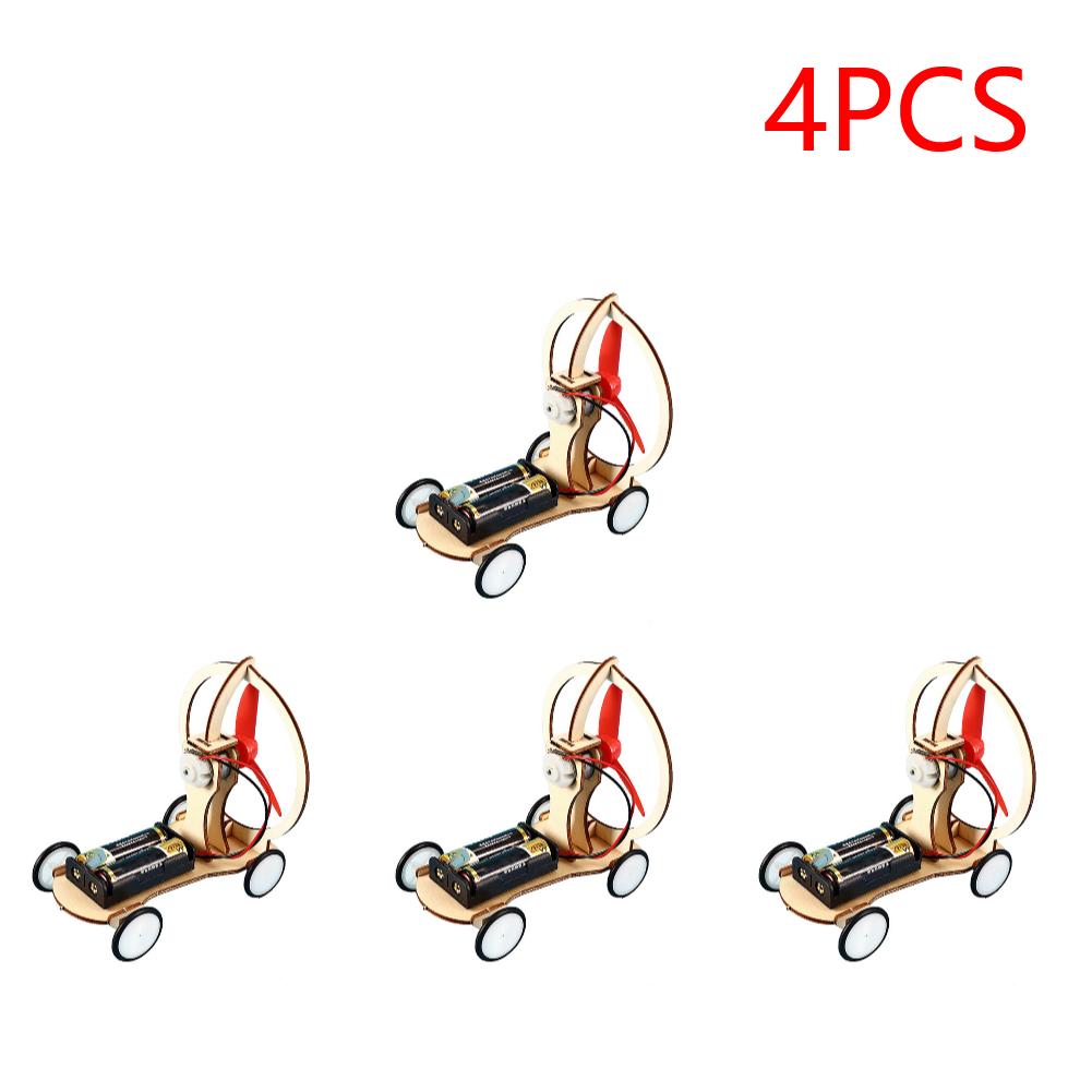 Kids DIY Electric Wind Car Model Students Physical Experiments Technology Toys Ability Training Hands-on Brain and Interest