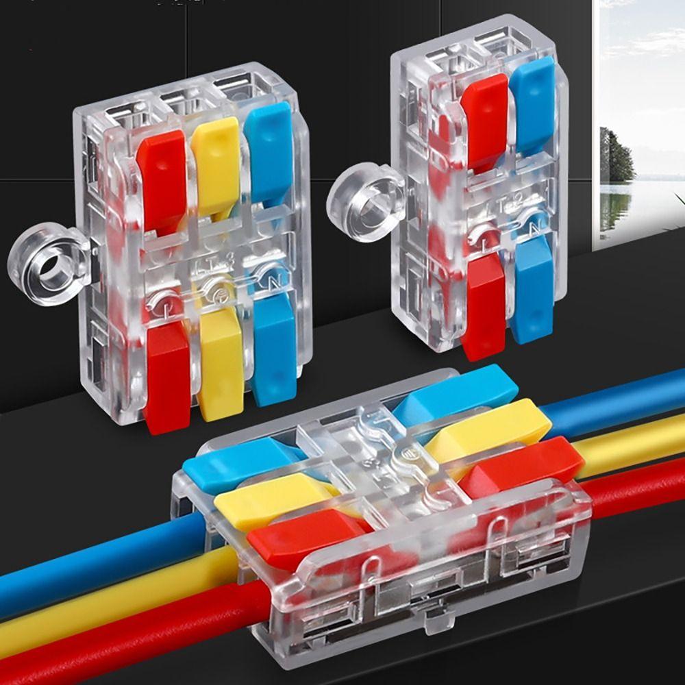 Мини-быстрая клеммная колодка Универсальные компактные компактные электрические разъемы для сращивания Электрические разъемы