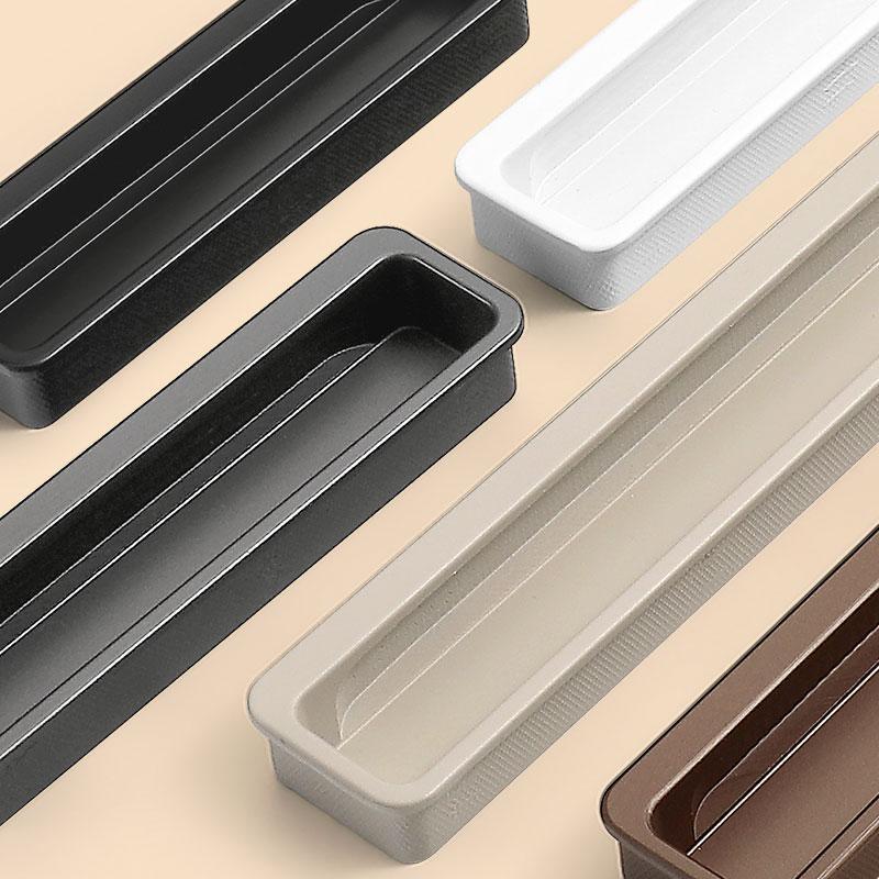 Modern Colorful Slotted Handle Cabinet Drawers Knob Furniture Wardrobe Bedside Table Wine Cabinet Pull Furniture Hardware