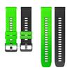 22mm Two-Color Silicone Watch Strap for Garmin 255/165 & Suunto Smartwatches