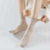 Female Spring and Autumn Pure Cotton Pure Color All Build Absorb Sweat Deodorant Boneless Tube Socks