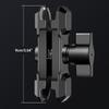 Securely Clamp-Camera Phone Aluminum Alloy RAM Mount Double Socket Arm for 1-Inch Diameter Ball Holder 3.54in Long
