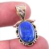 Двухцветный подарочный кулон из натурального лазурита 925 пробы из твердого серебра 1,25 дюйма Z5S66