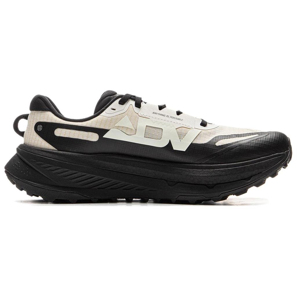 Li Ning De Lu Textile, TPU Низкие кроссовки для трейлраннинга Мужские Белый Черный ARNV009-15