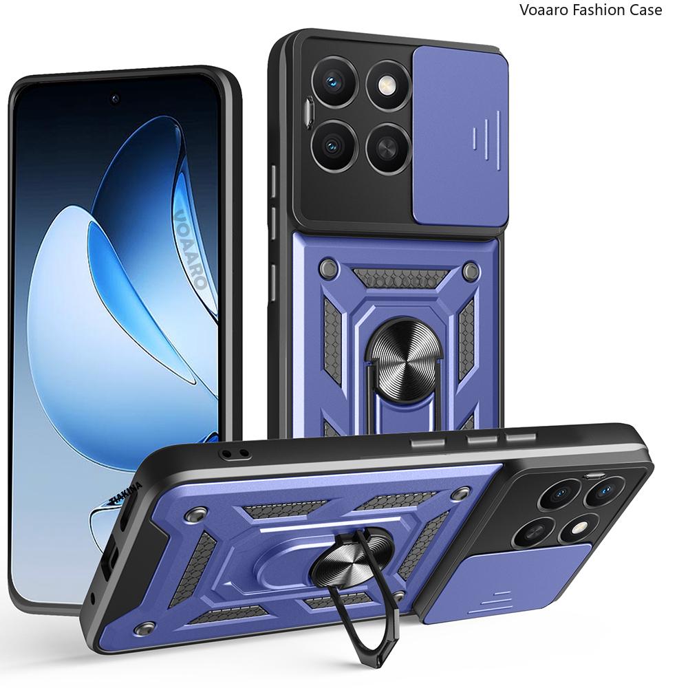 Чехол-накладка Slide Lens Armor для Honor X6C 4G, чехол для Honor X8C X7C X5B X5 Plus, чехол с магнитной кольцевой подставкой, противоударная крышка