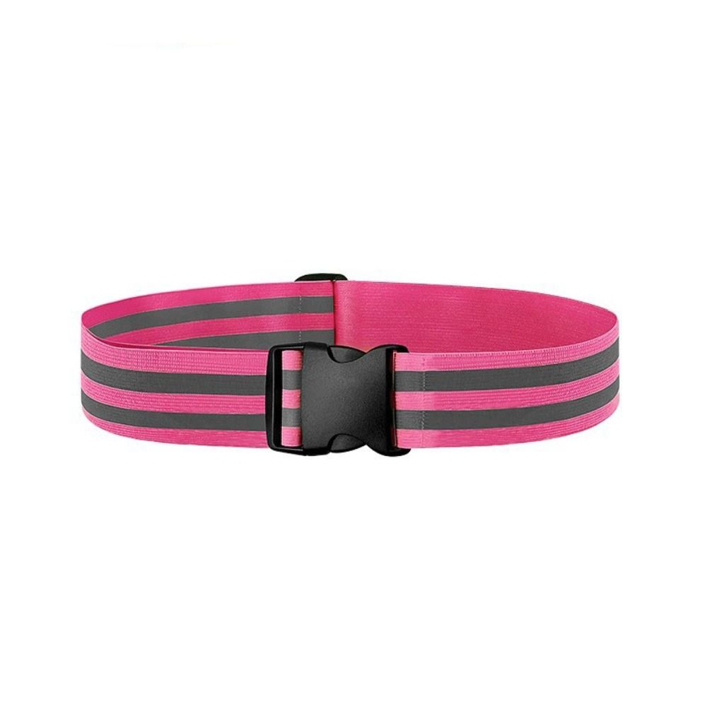 Waist Adjustable Reflective Waistband Belts 5*1*1cm Elastic Sport Safety Belts 8 Colors Running Cycling Waistband