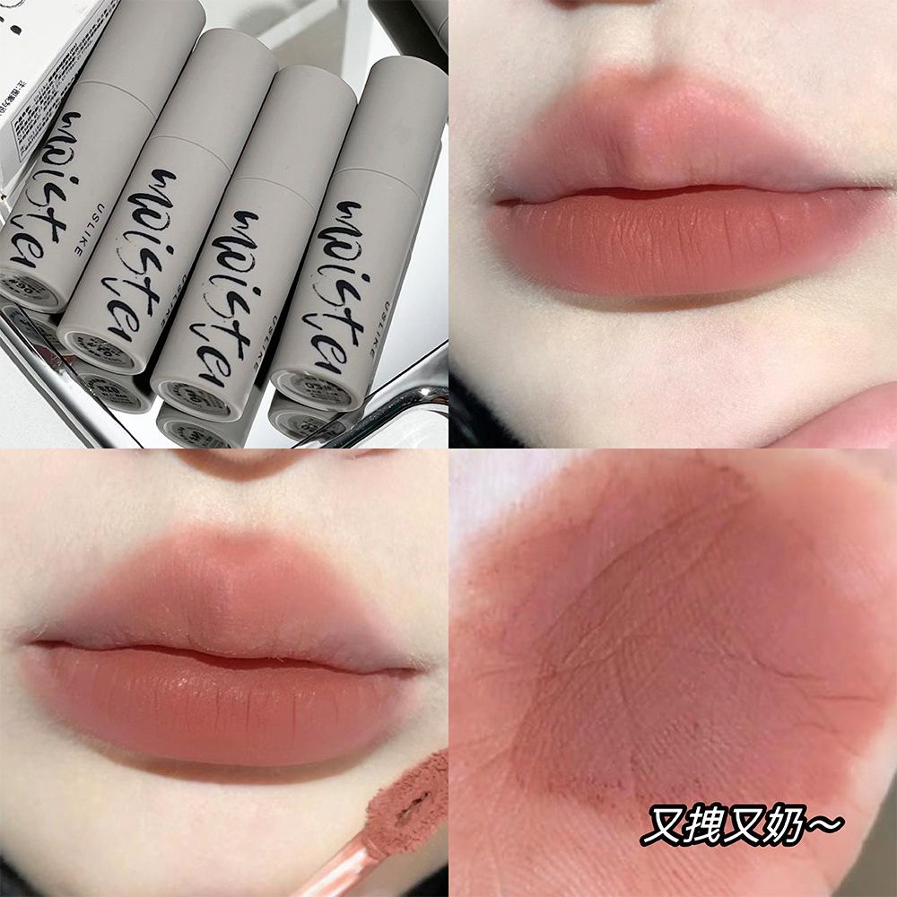 Бархатная матовая помада для губ, стойкая, не выцветающая, высокопигментированная, гладкая помада для студентов, оптовая продажа