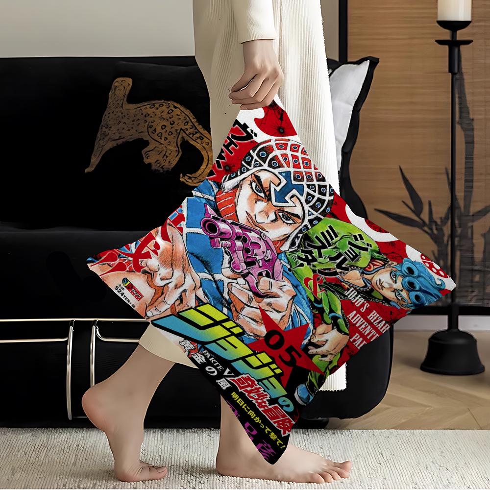 1 шт. Аниме JoJo's Bizarre Adventure JOJO Наволочка Подушка для дивана/автомобиля Подарок на Рождество 40x40 см 45x45 см