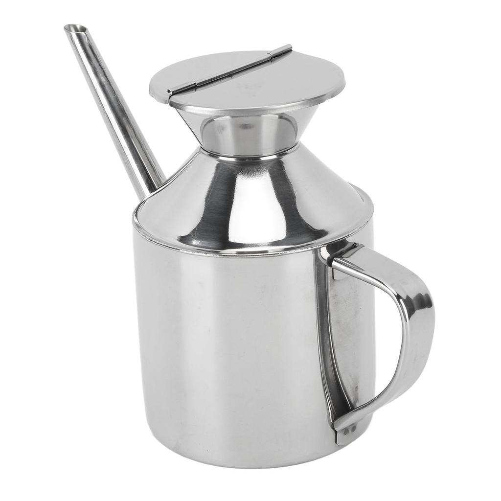 Stainless Steel Oil Can Multipurpose Oil Container Oil Dispenser Bottle for Soy Sauce Vinegar Cooking Wine