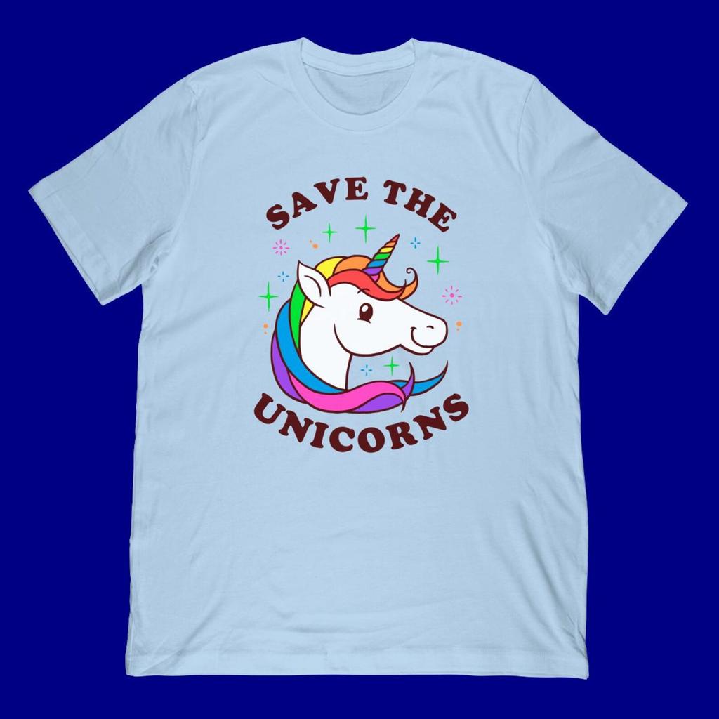 Save The Unicorns T-Shirt | Funny Rainbow Unicorn Apparel