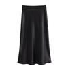 Fashion Kaslead Women's Silk Satin Skirt