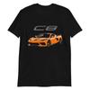 Amplify Orange 2022 vette C8 Подарок владельцу Футболка унисекс с коротким рукавом 100% хлопок Мужские футболки Топ