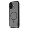 Magnetic Adsorption Full Cover Matte Anti-slip Anti-drop Protective Case for iPhone 17 with Lens Protection High Slim Shield Pro Transparent Black