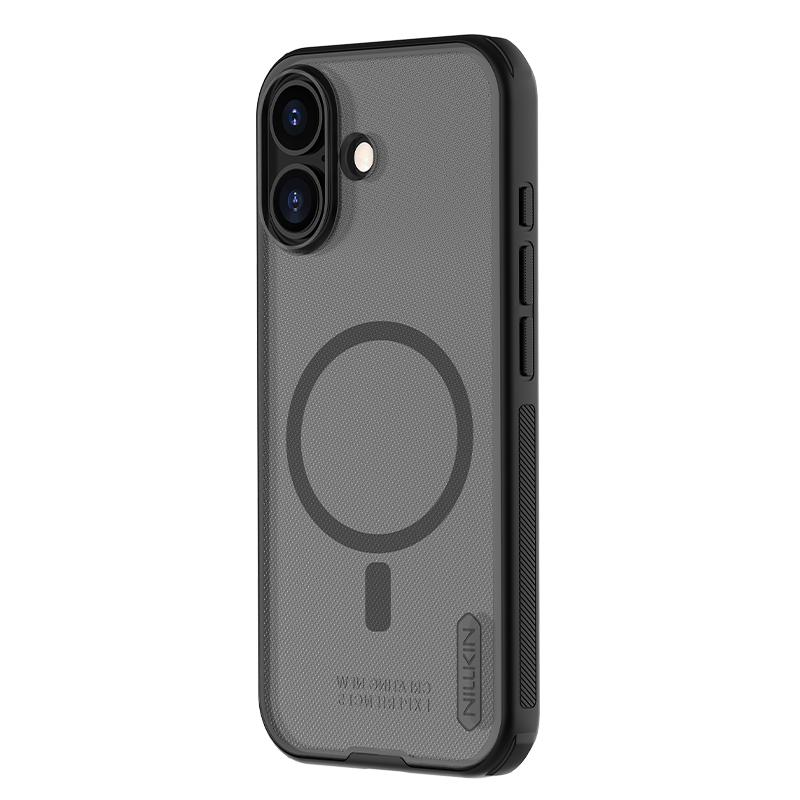 Magnetic Adsorption Full Cover Matte Anti-slip Anti-drop Protective Case for iPhone 17 with Lens Protection High Slim Shield Pro Transparent Black