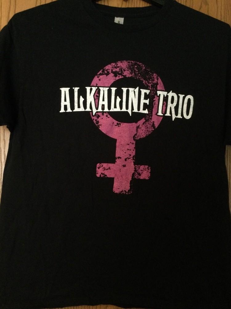 Alkaline Trio - Черная унисекс футболка Хлопок Репринт S-5XL M788 Унисекс футболка