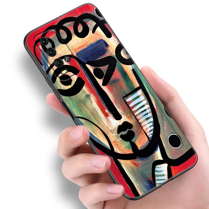 Picasso Abstract Art Painting Phone Case For Xiaomi Redmi Note 5 6 9T K20 K40 K50 Pro 7A 8A 9A 9C 9i 10A 10C A1 S2 Black Cover
