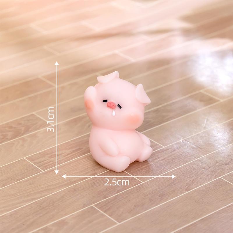 Мультяшная милая фигурка кролика из смолы, украшение для автомобиля, настольный креативный безделушка, микропейзаж, домашний декор, аксессуары
