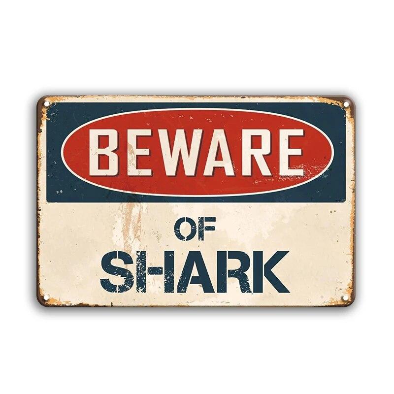 Warning Danger Poster Metal Decor Beware Of The Dog Cat Vintage Tin Sign No Trespassing Farmhouse Wall Decor Family Doorplate