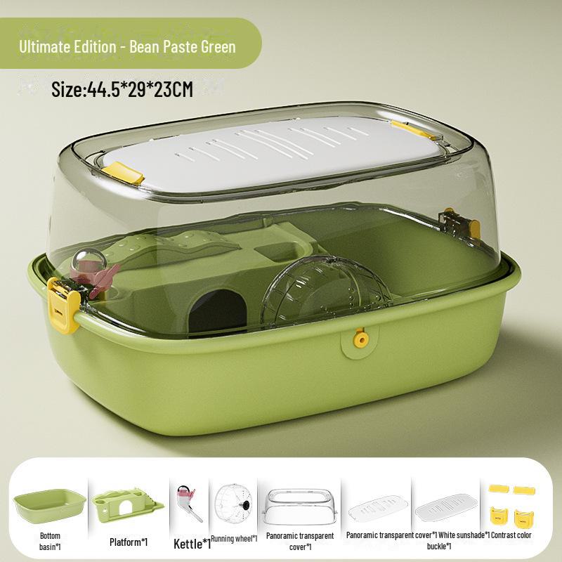 Акриловый замок-клетка для хомяков с прозрачным окном - для помещений, полный комплект