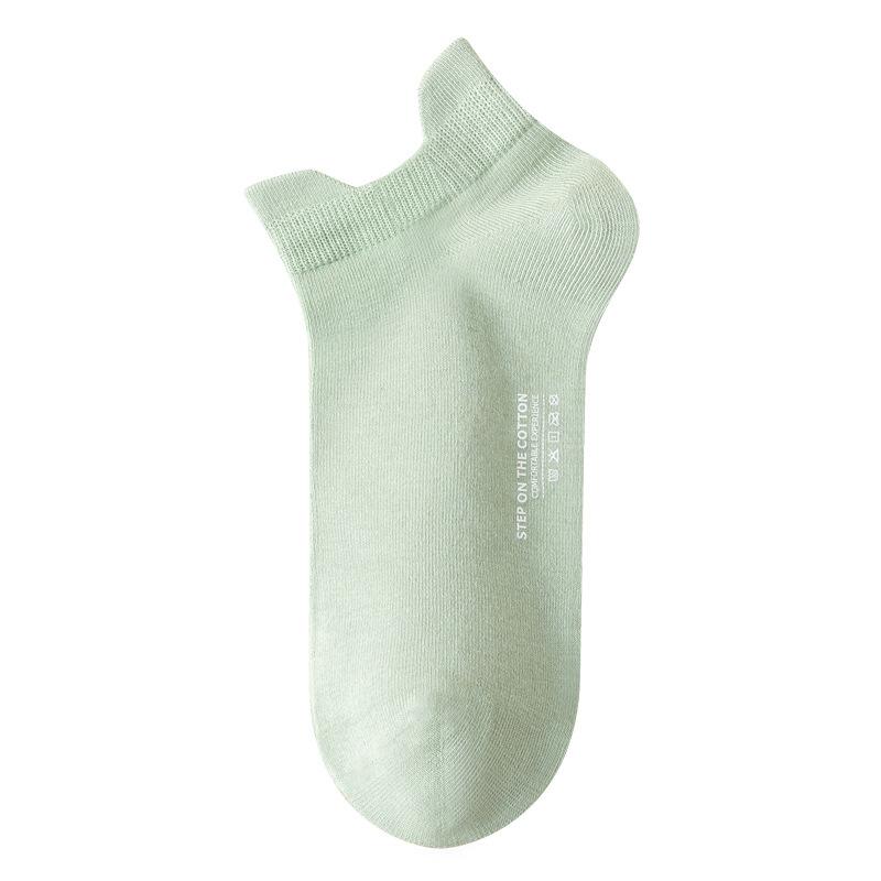 Women's Thin All-cotton Short Socks, Girls' Summer Heels Won't Fall Off, Anti-odor Pure Cotton Boat Socks, Women's Summer
