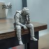 Talos 3D Printed Soldier Figurine Ornament, Sitting Tactical Statue, Funny Tired Sculpture for Table Shelf Edge Decor
