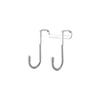 Storage Wall Hooks Kitchen Cabinet Door Back Racks Double S-Shape Hanger Hooks Free-Punch Storage Holders