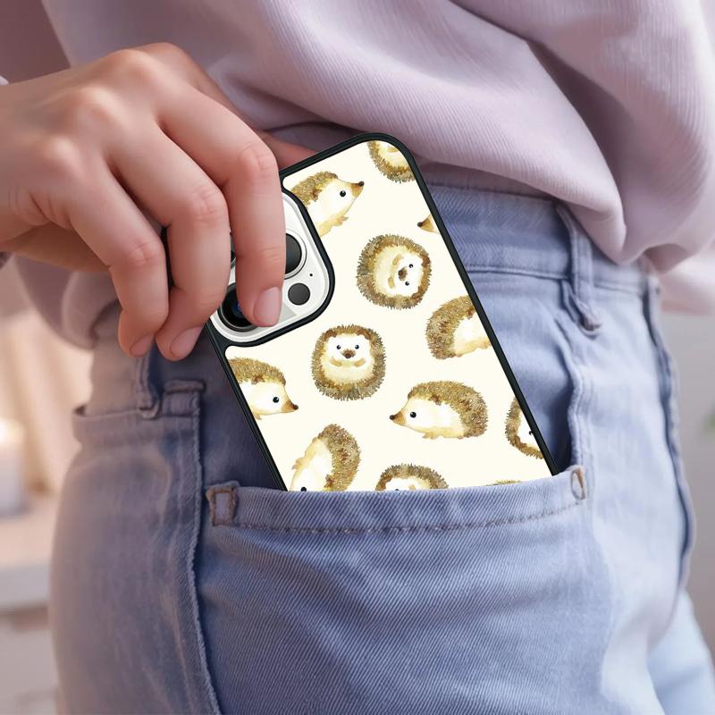 Cute Hedgehog soft Phone Case For IPhone 18 17 Air 15 16e 14 13 Pro Max Coque 12 11 Pro Max PLUS cover