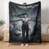 1pc The Crow Throw Blanket Soft Flannel, Cozy All Season Polyester Perfect for Home, Office