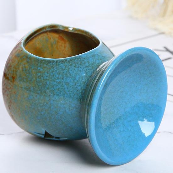 Ceramic Wax Melt Warmer Essential Fragrance Oil Diffuser Small Tea Light Candle Holder Desk Incense Aroma Burner for Home Bedroom Decor