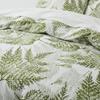 Sage Green Leaves Duvet Cover Full King, Farmhouse Botanical Bedding Set for Girls Teen Garden Plant Leaf Reversible Quilt Cover