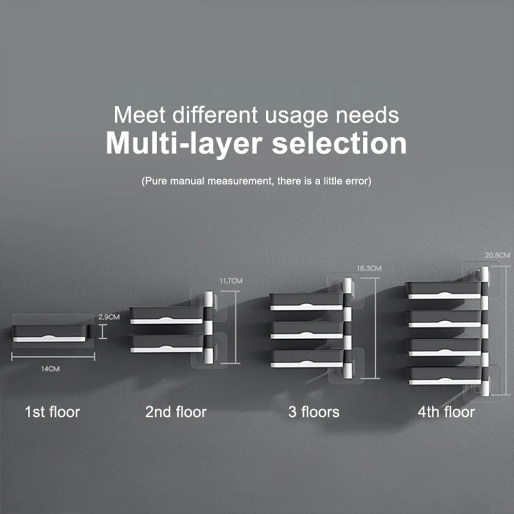 1Pcs Wall-mounted Bathroom Draining Rack Rotating Non-drilled Soap Box with Self-adhesive Glue Plastic Soap Storage Rack