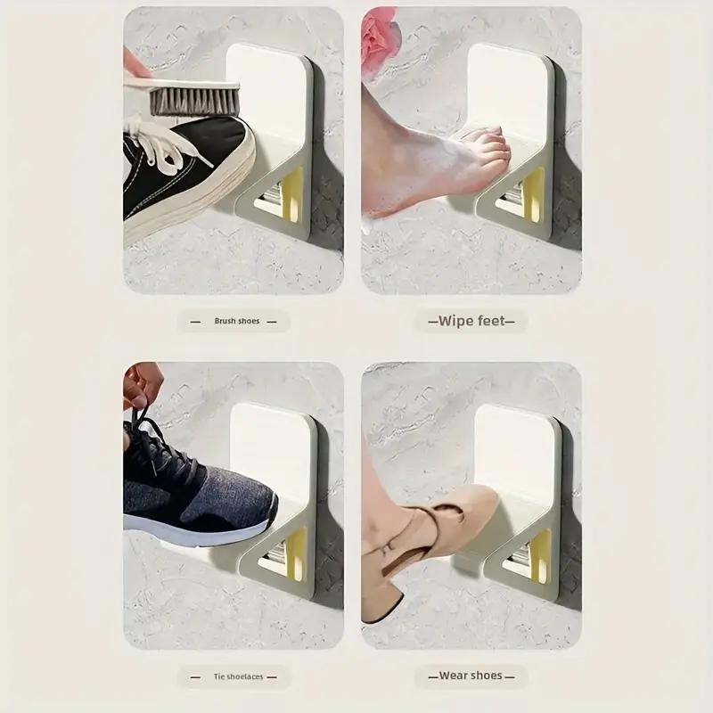 1 шт. Настенная педаль для мытья ног в ванной комнате без сверления, педаль для мытья ног, педаль для ног для беременных, педаль для обуви в душевой комнате, педаль для ног, столик для хранения