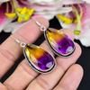 Bi-Color Tourmaline Gemstone 925 Sterling Silver Jewelry Earring 2.21" KG-1759