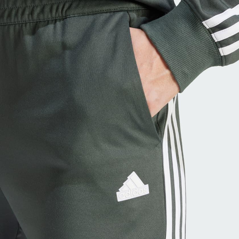 Adidas Винтажные полосатые прямые трикотажные спортивные брюки женские брюки зеленые IS0871