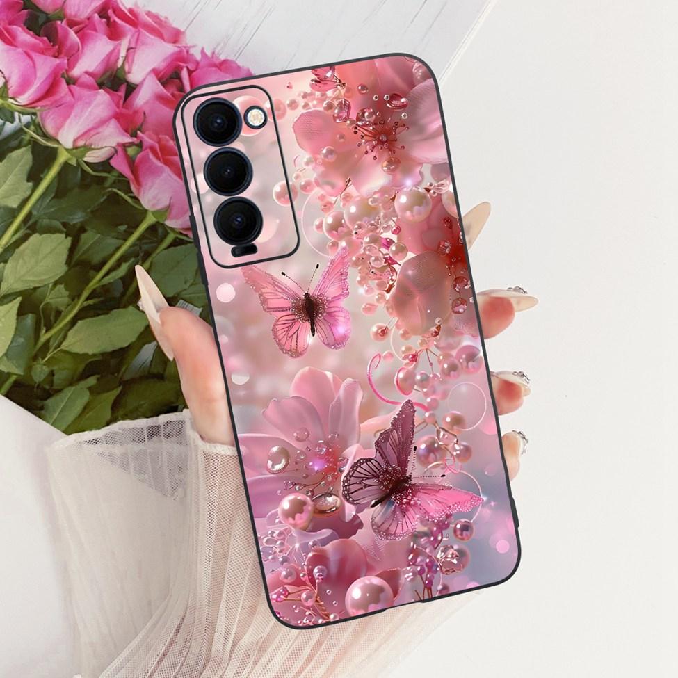 Case For Tecno Camon 18 Cover Cute Cat Fashion Butterfly Funny Painted Casing Tecno CH6 CH6n