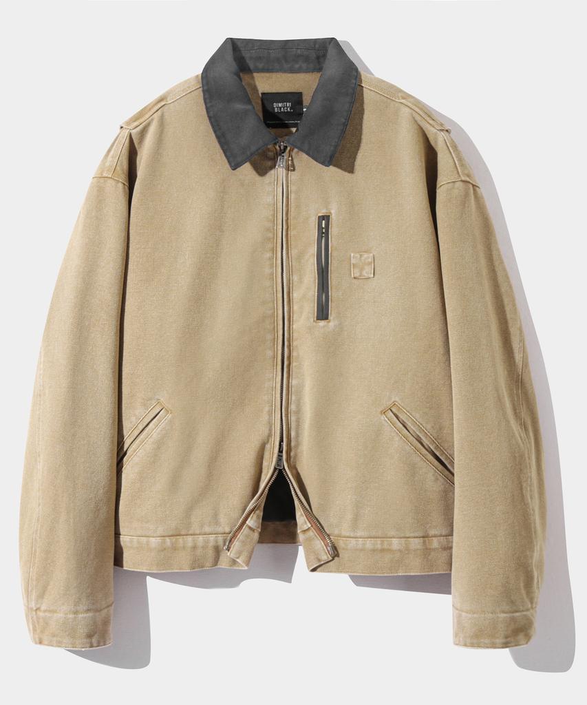 Куртка Dimitri Black 2Way Og Fade Wash Detroit Стеганая_Бежевая