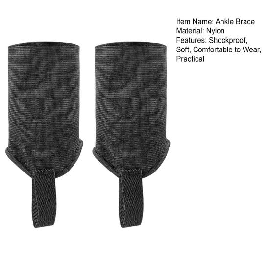 1 Pair Soccer Ankle Guards Protector Breathable High Elastic Shockproof Friendly To Skin Sports Ankle Support Braces