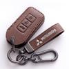 Car Key Case Cover Keyless Leather Shell for Mitsubishi Outlander Lancer Eclipse Mirage Xpander ASX Pajero Cross Montero Eclipse