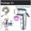 Handheld Silver Toilet Bidet Faucet Sprayer ABS Shower Head Wc Bathroom Accessories Water Spray Set Self Cleaning