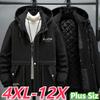 Men's Autumn and Winter Open-stitch Cotton Jacket Men's Loose Plus Fat Plus Fat Plus Cotton Coat 4XL-12XL