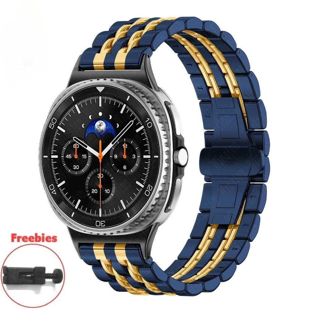 Для Samsung Galaxy Watch 8 40/44 мм 8 Classic 46 мм Металлический браслет для Galaxy Watch Ultra 2024/2025 47 мм Ремешок из нержавеющей стали