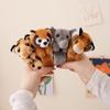 Плюшевый браслет-защелка с тигровым принтом - Креативный подарок из зоопарка для детей