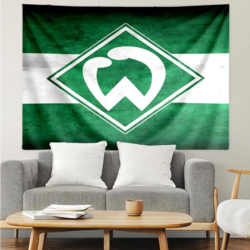 Green Tech Emblem Tapestry, Unique Design Tapestry, Suitable for Bedroom,Livingroom, Playroom,Heartwarming Fan Holiday Gifts